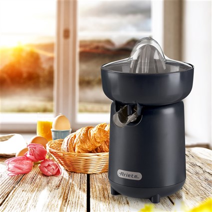 Ariete 417/00 - Exprimeur électrique Breakfast avec mouvement rotatif et système anti-gouttes, 40W, pour oranges et pamplemousses - Gris (Graphite) Ariete 417/00 - Exprimeur électrique Breakfast avec mouvement rotatif et système anti-gouttes, 40W, pour oranges et pamplemousses - Gris (Graphite)