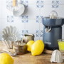Ariete 417/00 - Exprimeur électrique Breakfast avec mouvement rotatif et système anti-gouttes, 40W, pour oranges et pamplemousses - Gris (Graphite)