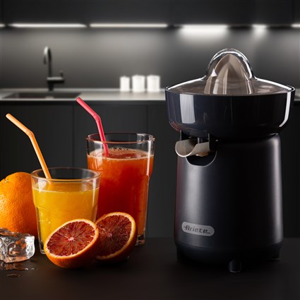 Ariete 417/00 - Exprimeur électrique Breakfast avec mouvement rotatif et système anti-gouttes, 40W, pour oranges et pamplemousses - Gris (Graphite) Ariete 417/00 - Exprimeur électrique Breakfast avec mouvement rotatif et système anti-gouttes, 40W, pour oranges et pamplemousses - Gris (Graphite)