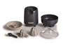 Ariete 417/00 - Exprimeur électrique Breakfast avec mouvement rotatif et système anti-gouttes, 40W, pour oranges et pamplemousses - Gris (Graphite)