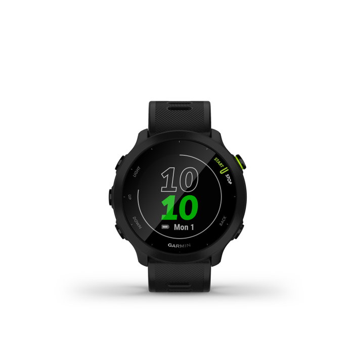 Garmin Forerunner 55 Montre Connectée GPS Sport avec Cardiofréquencemètre, Bluetooth et Autonomie 2 Semaines