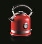 Ariete 2854/00 Bouilloire électrique Moderna 1,7 L avec base 360°, acier inox, thermostat et filtre lavable, rouge