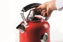 Ariete 2854/00 Bouilloire électrique Moderna 1,7 L avec base 360°, acier inox, thermostat et filtre lavable, rouge
