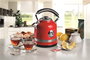 Ariete 2854/00 Bouilloire électrique Moderna 1,7 L avec base 360°, acier inox, thermostat et filtre lavable, rouge