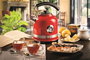 Ariete 2854/00 Bouilloire électrique Moderna 1,7 L avec base 360°, acier inox, thermostat et filtre lavable, rouge
