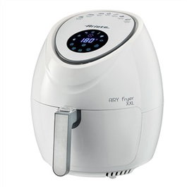 Ariete 4618/03 - Friteuse à air XXL Blanche avec technologie Airfryer et écran tactile LCD - 80% moins de graisse - 7 programmes - Pour grandes familles