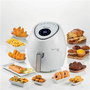 Ariete 4618/03 - Friteuse à air XXL Blanche avec technologie Airfryer et écran tactile LCD - 80% moins de graisse - 7 programmes - Pour grandes familles