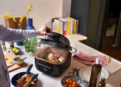 Russell Hobbs 26520-56 Friteuse à Air et Robot de Cuisine Multifonction SatisFry Air & Grill 5,5L - Friture Air, Grill, Cuisson Lente, Dorure, Rôtissage