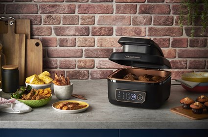 Russell Hobbs 26520-56 Friteuse à Air et Robot de Cuisine Multifonction SatisFry Air & Grill 5,5L - Friture Air, Grill, Cuisson Lente, Dorure, Rôtissage
