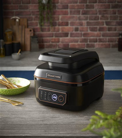 Russell Hobbs 26520-56 Friteuse à Air et Robot de Cuisine Multifonction SatisFry Air & Grill 5,5L - Friture Air, Grill, Cuisson Lente, Dorure, Rôtissage