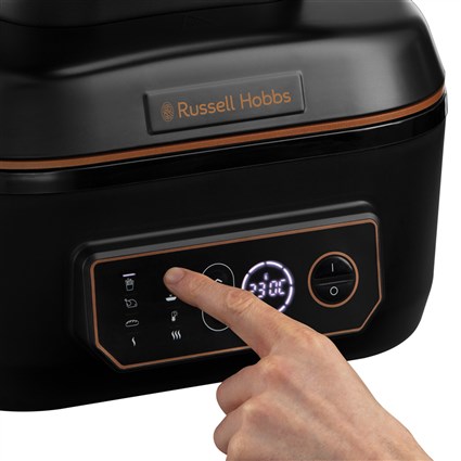 Russell Hobbs 26520-56 Friteuse à Air et Robot de Cuisine Multifonction SatisFry Air & Grill 5,5L - Friture Air, Grill, Cuisson Lente, Dorure, Rôtissage
