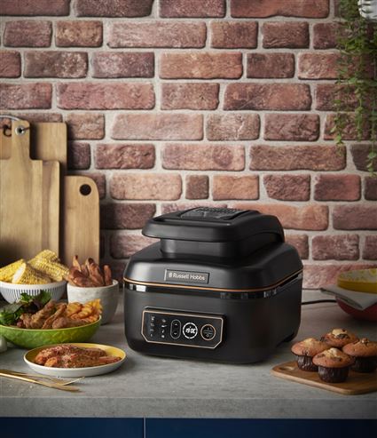 Russell Hobbs 26520-56 Friteuse à Air et Robot de Cuisine Multifonction SatisFry Air & Grill 5,5L - Friture Air, Grill, Cuisson Lente, Dorure, Rôtissage