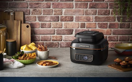 Russell Hobbs 26520-56 Friteuse à Air et Robot de Cuisine Multifonction SatisFry Air & Grill 5,5L - Friture Air, Grill, Cuisson Lente, Dorure, Rôtissage