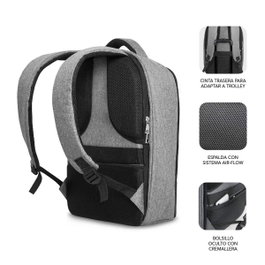 Subblim Sac à dos Antivol Secure V2 AP pour Ordinateur Portable 16 pouces