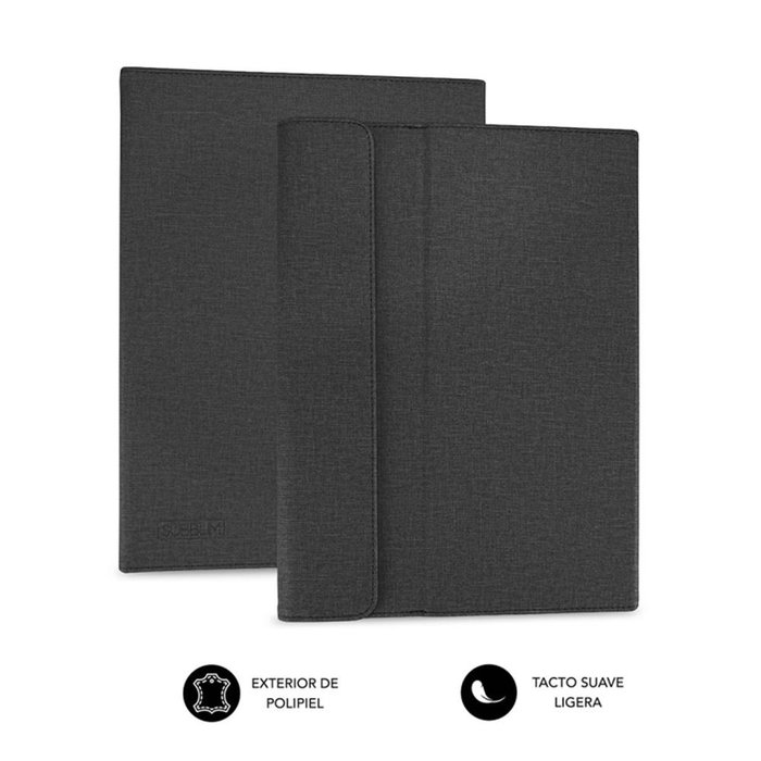 Subblim Funda Universal Clever Stand pour Tablette jusqu'à 10,1 pouces, Noir, avec cession magnétique et 3 angles de vue
