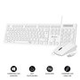 clavier et souris Subblim SUBKBC-CSSK02 Blanc Espagnol Qwerty QWERTY