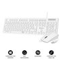 clavier et souris Subblim SUBKBC-CSSK02 Blanc Espagnol Qwerty QWERTY