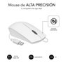 Subblim Subkbc Cssk02 Combo Clavier et Souris USB Silencieux Blanc QWERTY Espagnol Ergo