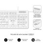 Subblim Subkbc Cssk02 Combo Clavier et Souris USB Silencieux Blanc QWERTY Espagnol Ergo