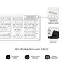 Clavier et souris sans fil Subblim SUBKBC-CSSW11 Blanc Espagnol Qwerty