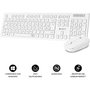 Clavier et souris sans fil Subblim SUBKBC-CSSW11 Blanc Espagnol Qwerty
