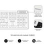 Clavier et souris sans fil Subblim SUBKBC-CSSW11 Blanc Espagnol Qwerty