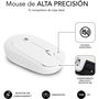 Clavier et souris sans fil Subblim SUBKBC-CSSW11 Blanc Espagnol Qwerty