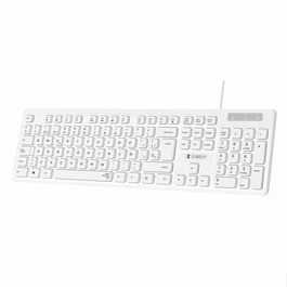 Clavier Subblim SUBKBC-0SSK51 Blanc Espagnol Qwerty