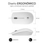 Subblim Submo B2Bs002 Souris Filaire USB Óptico 1200 DPI Silent Click Blanc