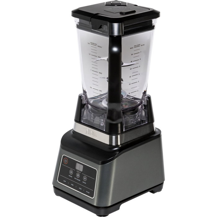 Ninja BN750EU Blender 2-en-1 avec Auto-iQ, 2,1 L, Noir/Argent