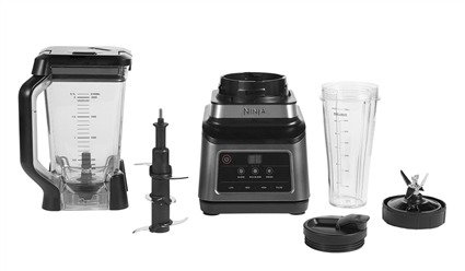 Ninja BN750EU Blender 2-en-1 avec Auto-iQ, 2,1 L, 1,2 kW, Noir/Argent Ninja BN750EU Blender 2-en-1 avec Auto-iQ, 2,1 L, 1,2 kW, Noir/Argent