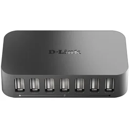 D-Link DUB-H7 - Hub USB 2.0 avec 7 ports, certifié USB-IF, pour PC et iMac, câble et alimentation inclus