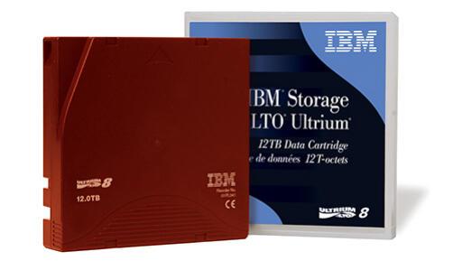 IBM Cartouche de bande LTO 8 Ultrium 12 To Rouge