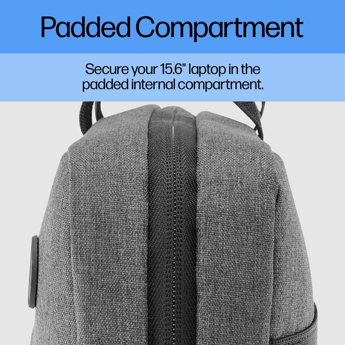 HP Housse Sacoche Ultra-légère pour Ordinateur Portable 13, 14 ou 15.6 Pouces - Structure Rembourrée et Imperméable avec Bretelles et Sangle de Transport