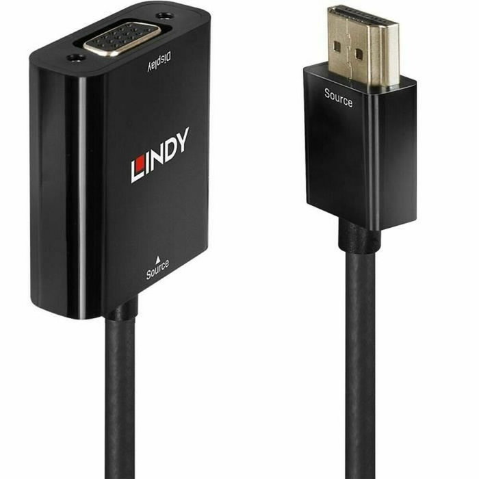Lindy Adaptateur HDMI vers VGA Noir 10 cm