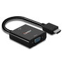 Lindy Convertisseur HDMI vers VGA - Adaptateur pour PC, Ordinateur Portable, Ultrabook vers Écran ou Projecteur VGA, Support jusqu'à 1080p / 1920x1200
