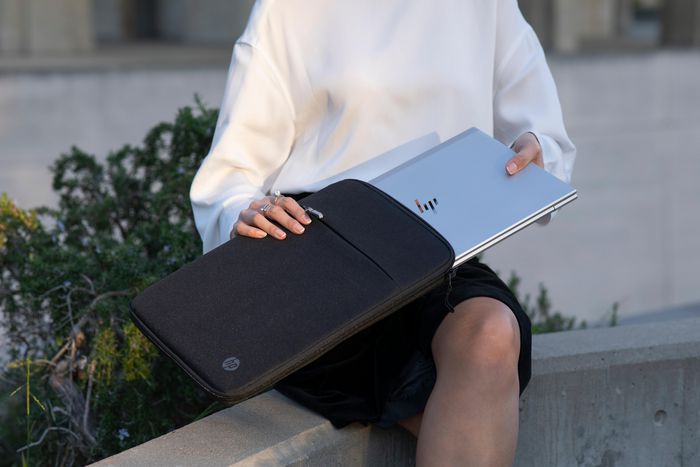HP Housse sacoche pour ordinateur portable 14,1 pouces Renew Business - Protection durable, anti RFID, avec poche pour traceur Bluetooth et compartiments organisés