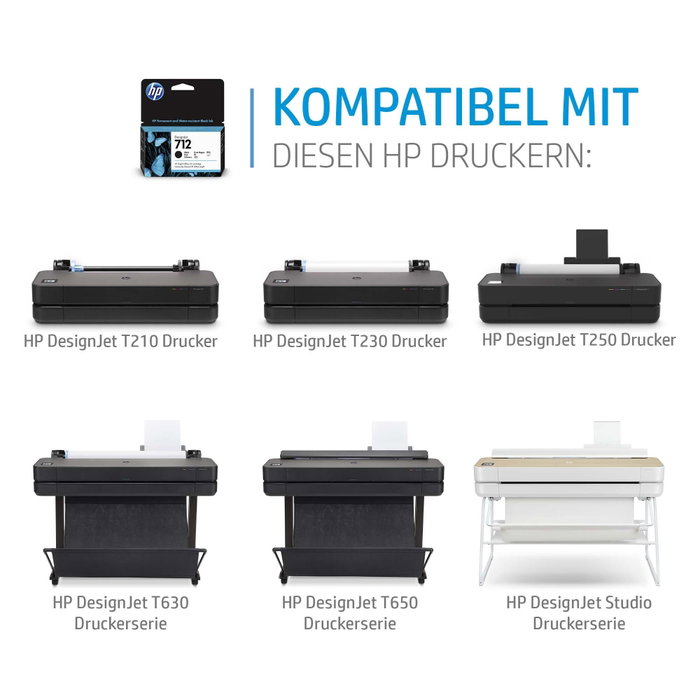 HP Ink 712 Jaune Pack de 3 (3ED79A) HP Ink 712 Jaune Pack de 3 (3ED79A)