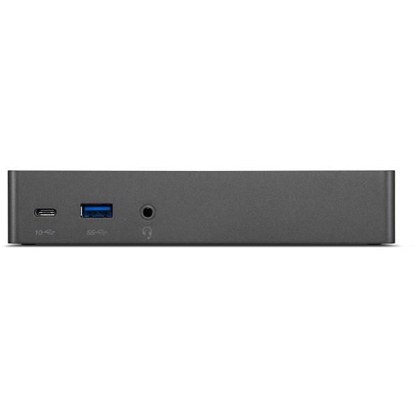 Lenovo Thunderbolt 3 Essential Dock - Station d'accueil avec 1x DisplayPort 1.4, 1x HDMI 2.0, RJ-45, 2x USB 3.0, 2x USB-C, double affichage 4K - Alimentation 65W - 380 g - Gris fer