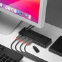 Lindy Hub USB 3.0 - 7 ports avec charge rapide BC 1.2 (jusqu'à 5 Gbit/s), rétrocompatible USB 2.0/1.1 - Hub USB pour PC et Mac