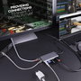 Lindy DST-Mini XT Station d'accueil USB-C Mini - Hub USB-C avec HDMI et DisplayPort 4K, Ports USB-A, Ethernet, Audio, Double Écran Full HD, Charge 100W pour Ordinateur Portable