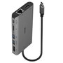 Lindy DST-Mini XT Station d'accueil USB-C Mini - Hub USB-C avec HDMI et DisplayPort 4K, Ports USB-A, Ethernet, Audio, Double Écran Full HD, Charge 100W pour Ordinateur Portable