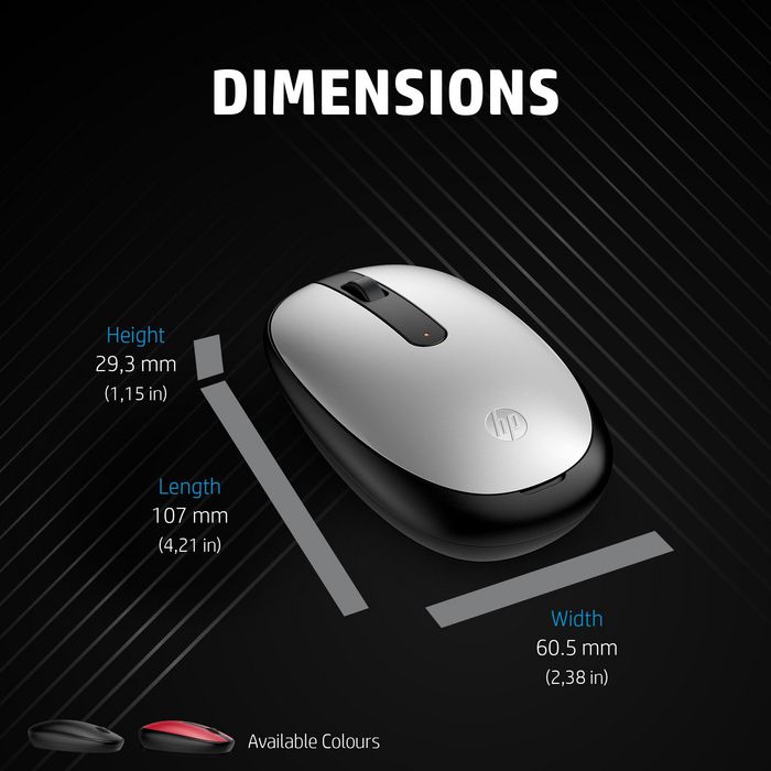HP Souris Bluetooth 240 Empire Red - Sans Fil, Capteur Optique 1600 PPP, Design Ambidextre (Rouge)