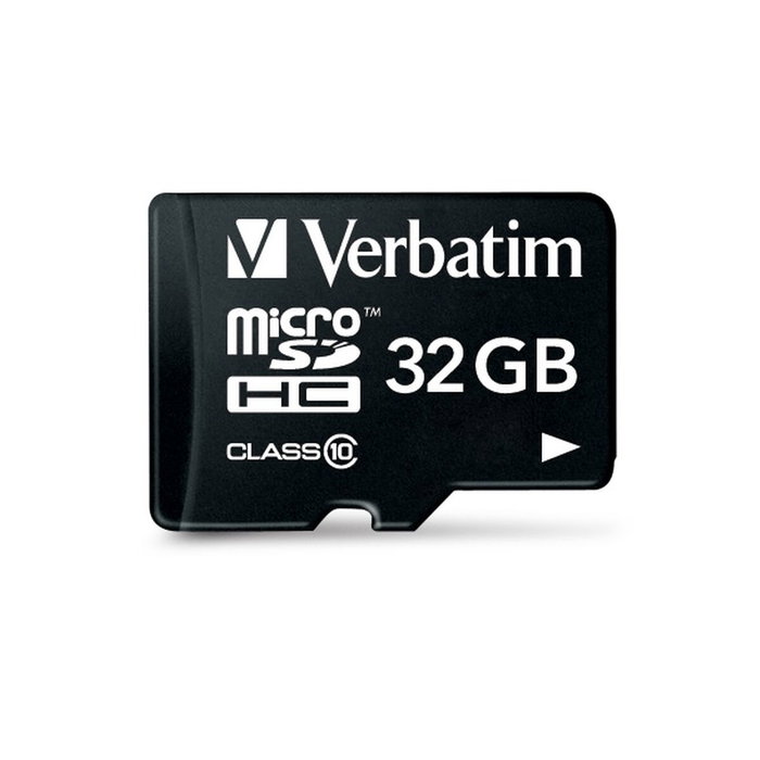 Carte Mémoire Micro SD avec Adaptateur Verbatim 44082 32 GB Carte Mémoire Micro SD avec Adaptateur Verbatim 44082 32 GB