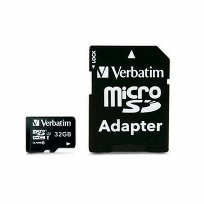 Carte Mémoire Micro SD avec Adaptateur Verbatim 44082 32 GB Carte Mémoire Micro SD avec Adaptateur Verbatim 44082 32 GB