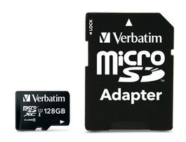 Verbatim - Carte mémoire microSDXC 128 Go Classe 10, adaptateur SD inclus, pour smartphone, GPS, appareil photo