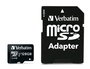 Verbatim - Carte mémoire microSDXC 128 Go Classe 10, adaptateur SD inclus, pour smartphone, GPS, appareil photo
