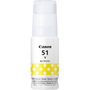 Canon Cartouche Tinte jaune GI-51Y 70 ml haute capacité – pour PIXMA G3520 G2560 G3560 G1520 G2520