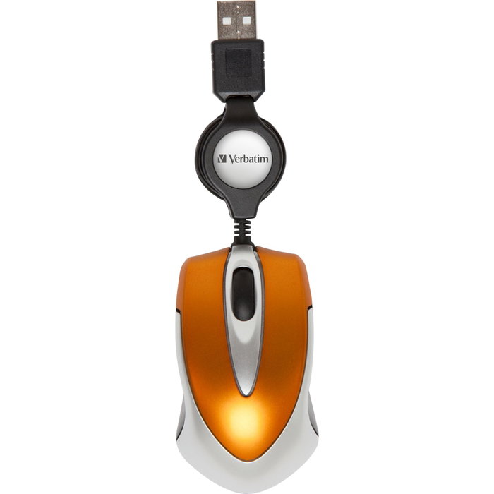 Verbatim Go Mini Souris Optique USB Orange volcanique