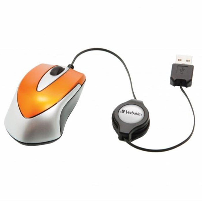 Verbatim Go Mini Travel Souris Optique Orange volcanique Verbatim Go Mini Travel Souris Optique Orange volcanique